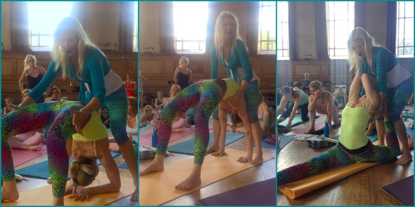 Alessandra with Shiva Rea @ Chakra Mantra Vinyasa, London 2015 