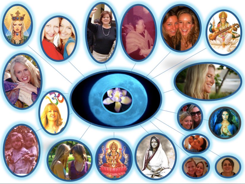 Lineage Yoginis w Ann and mentors