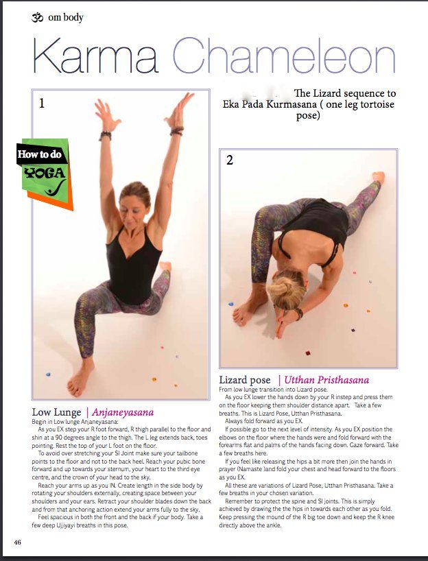 From Lunge Anjaneyasana to Lizard pose Utthana Pristhasana 