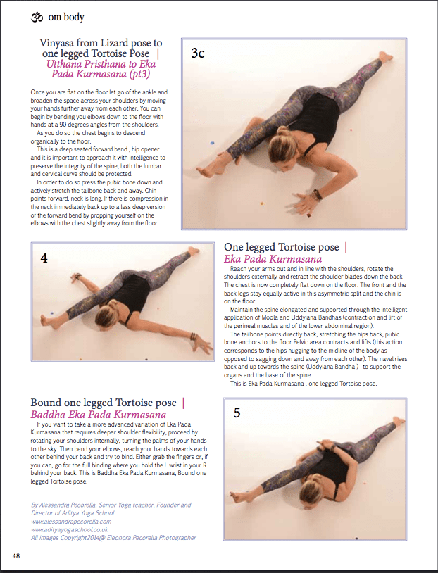 Eka pada Kurmasana ( one legeed toroise pose ) and its advanced bound variation 