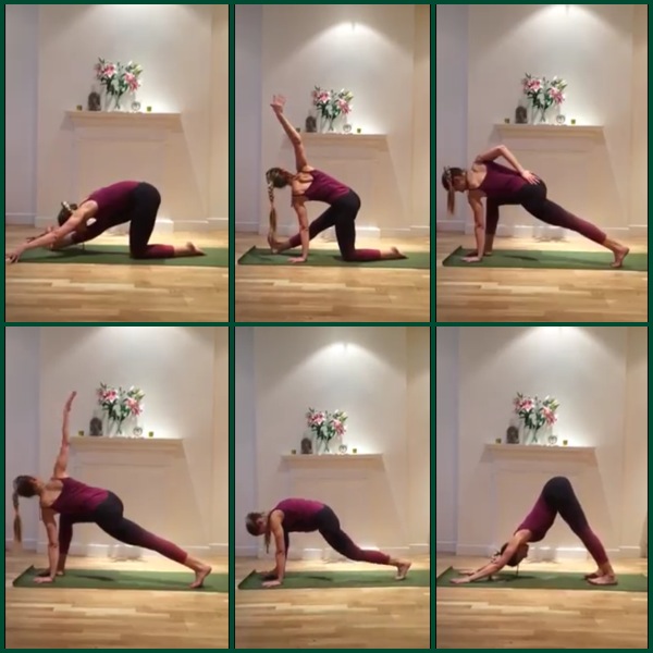 Walking Camel Sequence: Prati-Kriya, Counter poses
